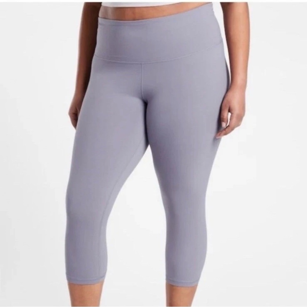 Athleta Elation Capri Legging Women's 2X Violet Ultra High Rise Athleisure Yoga